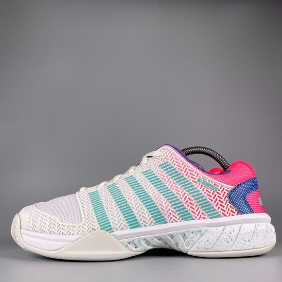 K-Swiss Express Light Pickleball Women K-Swiss Express Light Women\'s Size 8 White Pink Running Pickleball Shoes Sneaker